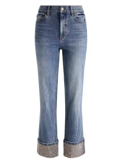 Alice and Olivia CHIC EMBELLISHED ANKLE JEAN