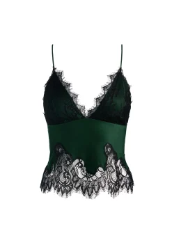 Alice and Olivia CLAUDIA LACE SLIP TOP