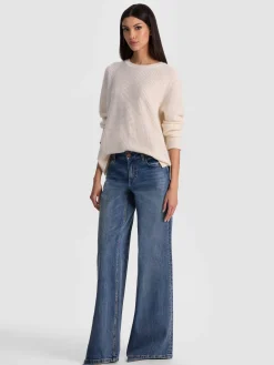 Alice and Olivia COLIN CASHMERE CREWNECK