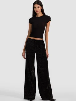 Alice and Olivia CONOR CLEAN WAIST TROUSER