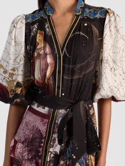 Alice and Olivia CORA MAXI SHIRT DRESS