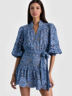 Alice and Olivia CORA MINI SHIRT DRESS