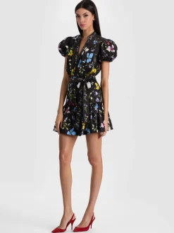 Alice and Olivia CORA MINI SHIRT DRESS