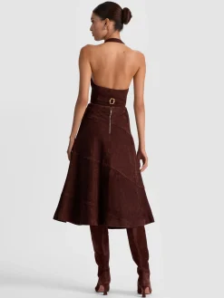 Alice and Olivia CROSBY SUEDE VEST