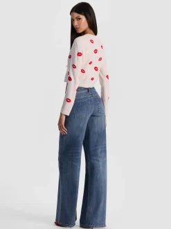 Alice and Olivia DARODA LIP CARDIGAN