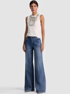 Alice and Olivia DEDE EMBELLISHED TANK