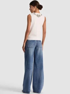 Alice and Olivia DEDE EMBELLISHED TANK