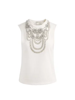 Alice and Olivia DEDE EMBELLISHED TANK