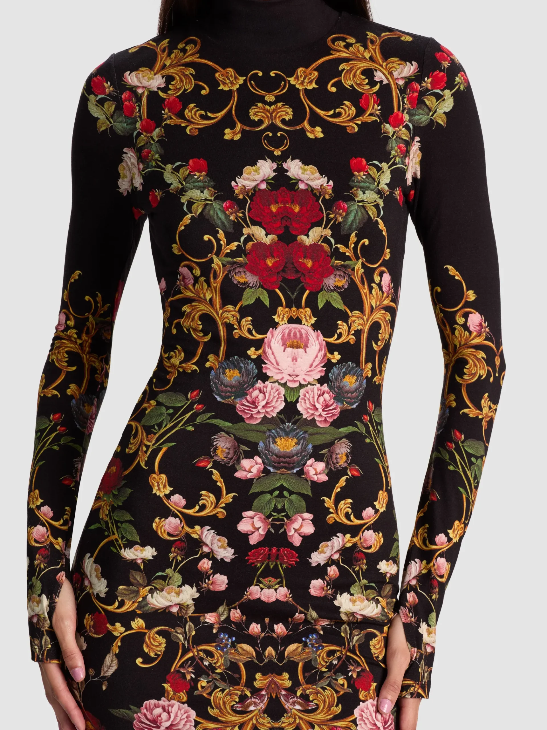 Alice and Olivia DELORA MIDI DRESS