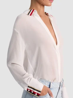 Alice and Olivia DIMITRA OVERSIZED BUTTON DOWN