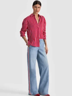 Alice and Olivia DIMITRA OVERSIZED BUTTON DOWN