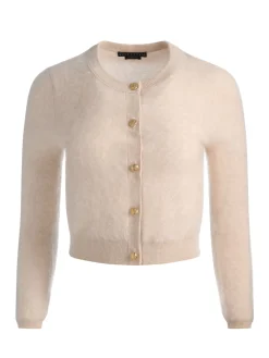 Alice and Olivia DOLLIE BRUSHED CASHMERE CARDIGAN