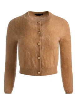 Alice and Olivia DOLLIE BRUSHED CASHMERE CARDIGAN