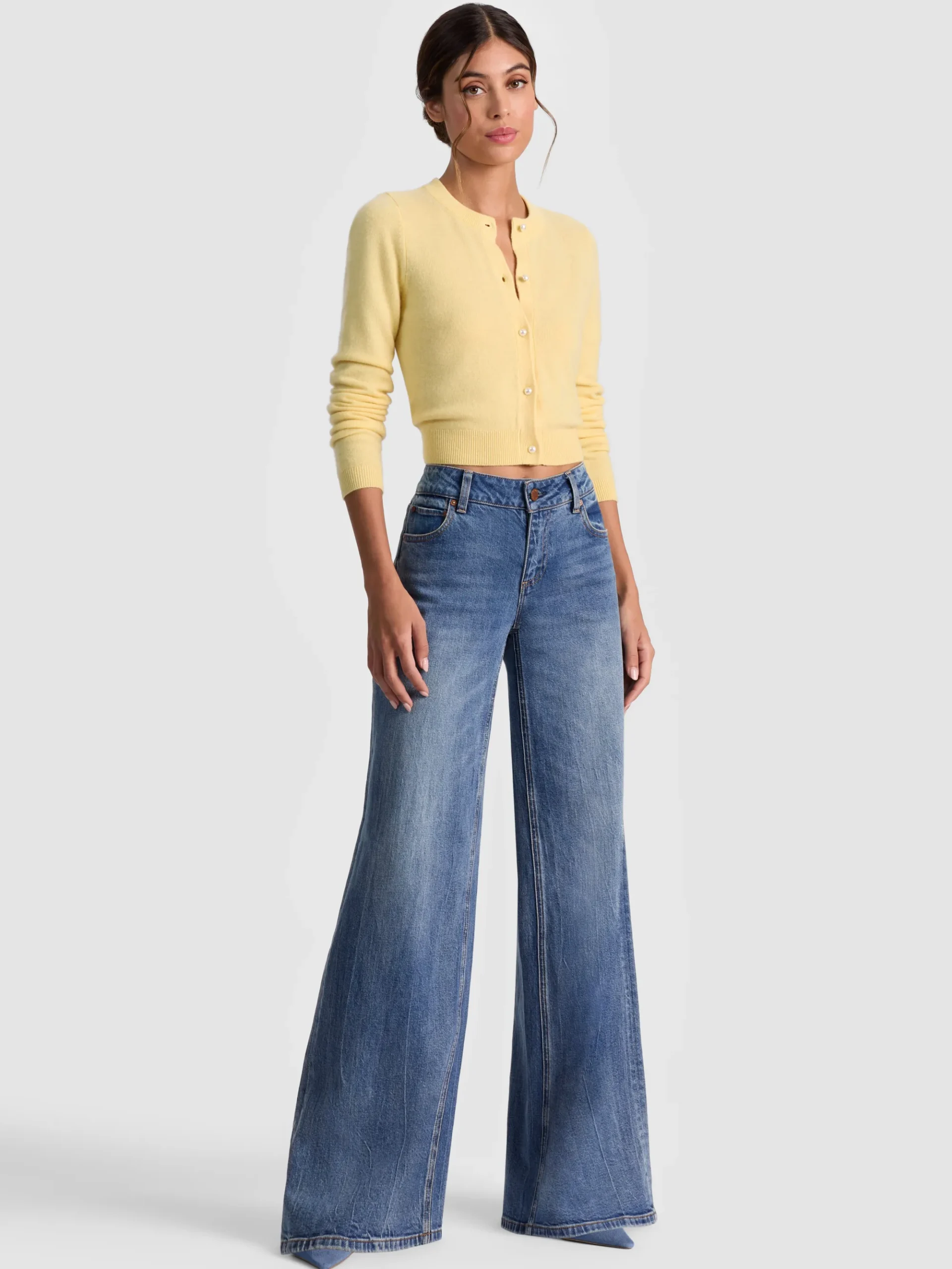 Alice and Olivia DOLLIE CASHMERE CARDIGAN