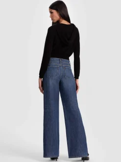 Alice and Olivia DOLLIE CASHMERE ZIP-UP HOODIE