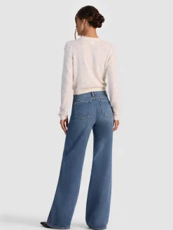 Alice and Olivia DOLLIE EMBELLISHED CASHMERE CARDIGAN