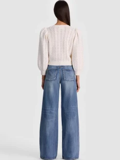 Alice and Olivia DORIS EMBELLISHED CARDIGAN