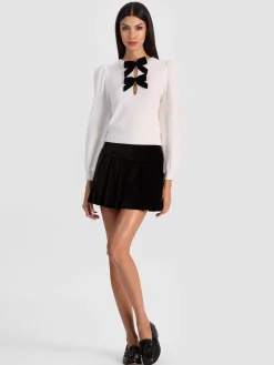 Alice and Olivia DORIS POINTELLE PULLOVER