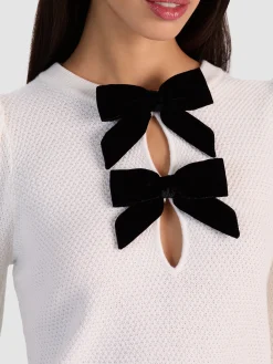 Alice and Olivia DORIS POINTELLE PULLOVER