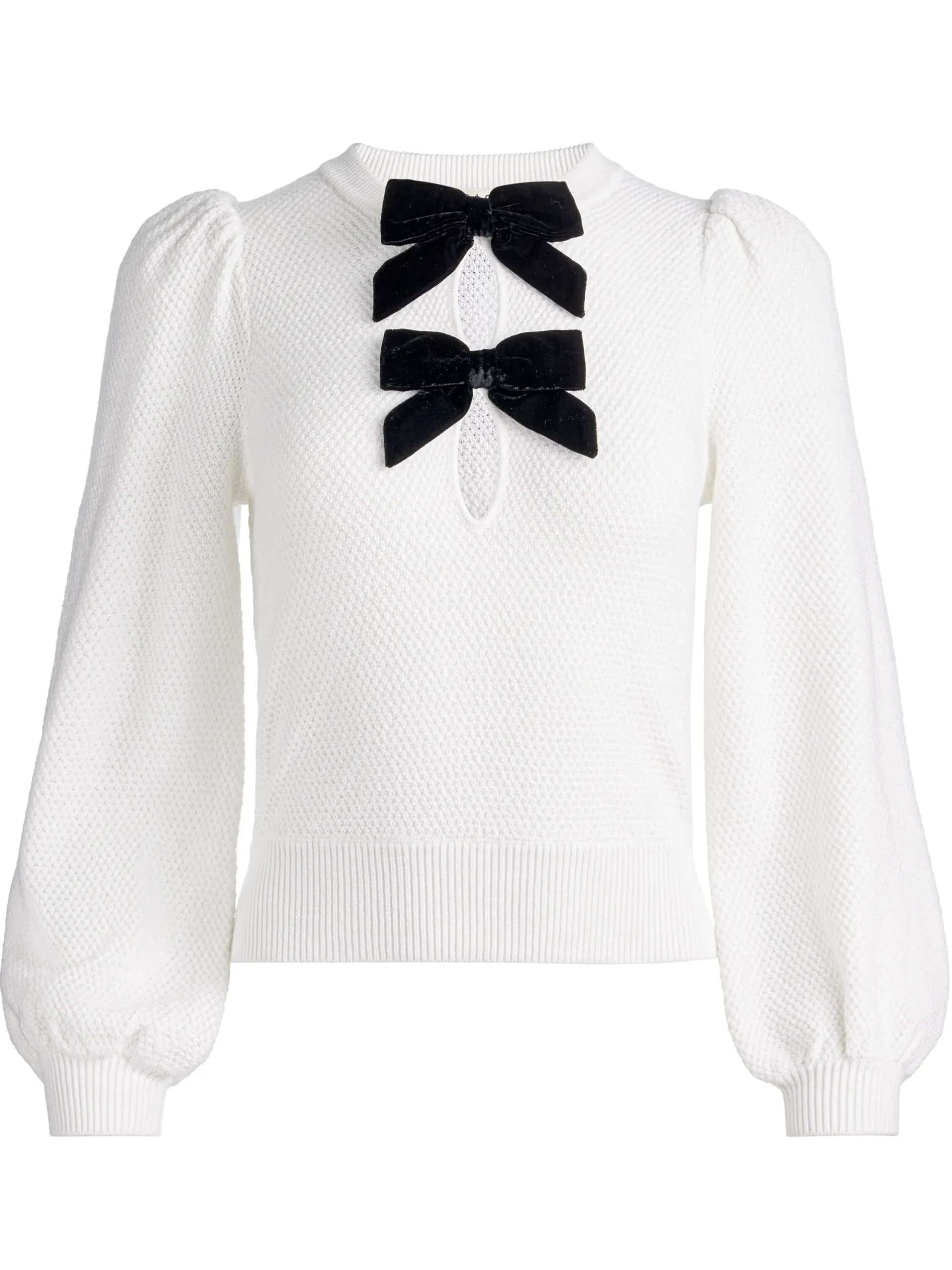 Alice and Olivia DORIS POINTELLE PULLOVER