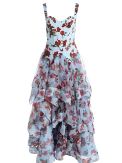 Alice and Olivia DOROTHEA PRINTED BALLGOWN
