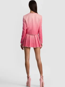 Alice and Olivia DUMONT EMBELLISHED TWEED JACKET