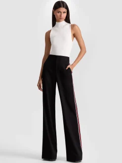 Alice and Olivia DYLAN PANT WITH SIDE STRIPE