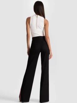 Alice and Olivia DYLAN PANT WITH SIDE STRIPE