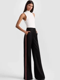 Alice and Olivia DYLAN PANT WITH SIDE STRIPE