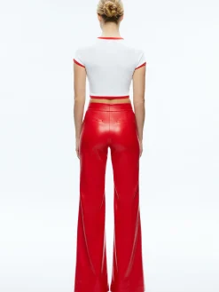 Alice and Olivia DYLAN VEGAN PANT