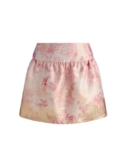 Alice and Olivia ELLA DROP WAIST MINI SKIRT
