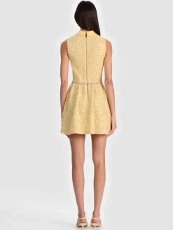 Alice and Olivia ELLIS EMBELLISHED MINI DRESS