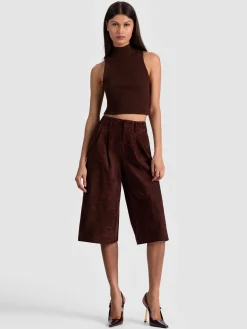 Alice and Olivia ELOISE SUEDE LONG SHORT