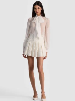 Alice and Olivia EMILIE TWEED MINI SKIRT