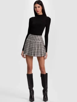 Alice and Olivia EMILIE TWEED MINI SKIRT