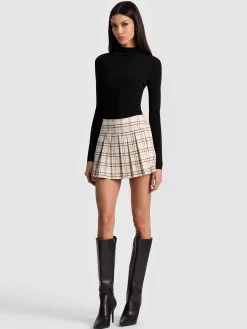 Alice and Olivia EMILIE TWEED MINI SKORT