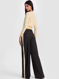 Alice and Olivia ERIC PANT WITH SIDE STRIPE