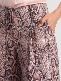 Alice and Olivia ERIC VEGAN SNAKESKIN PANT