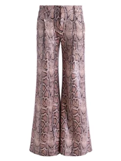 Alice and Olivia ERIC VEGAN SNAKESKIN PANT