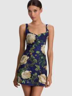 Alice and Olivia EVE EMBELLISHED MINI DRESS