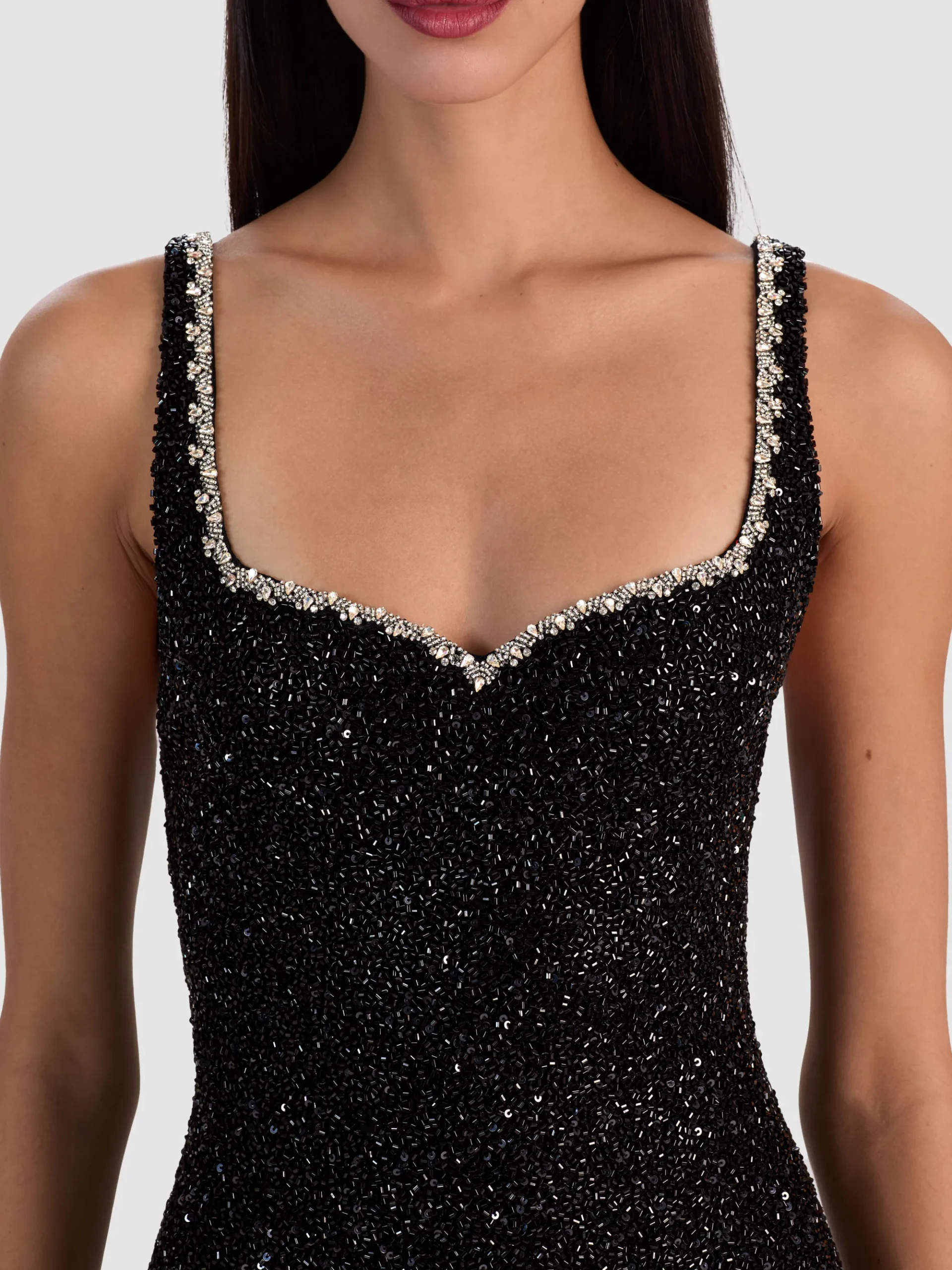 Alice and Olivia EVE EMBELLISHED MINI DRESS