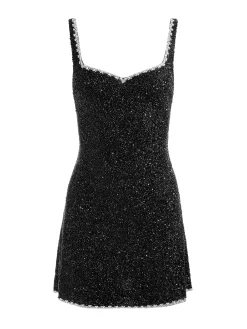 Alice and Olivia EVE EMBELLISHED MINI DRESS