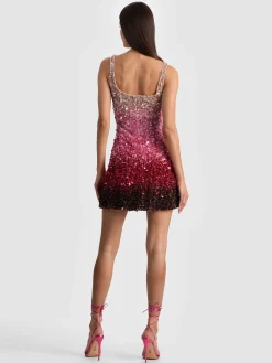 Alice and Olivia EVE EMBELLISHED MINI DRESS