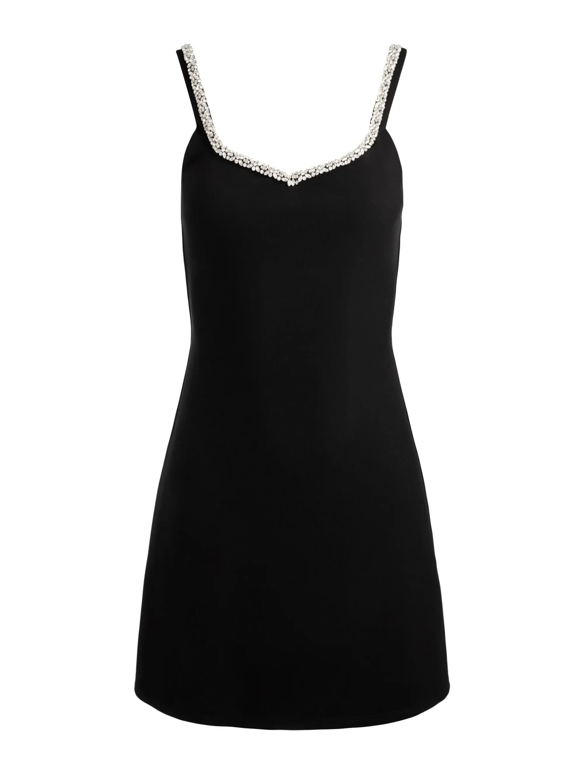 Alice and Olivia EVE EMBELLISHED TRIM MINI DRESS