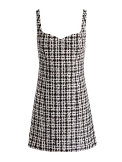 Alice and Olivia EVE TWEED MINI DRESS