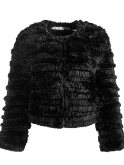 Alice and Olivia FAWN FAUX FUR JACKET