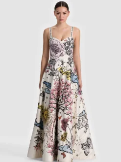 Alice and Olivia FIA EMBELLISHED MAXI GOWN