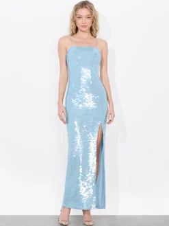 Alice and Olivia FIFI SEQUIN MAXI DRESS