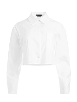 Alice and Olivia FINELY CROPPED BUTTON DOWN
