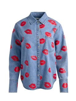 Alice and Olivia FINELY OVERSIZED BUTTON DOWN